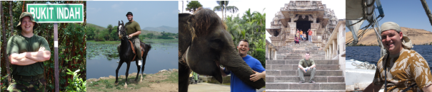 Michael Huxley Bemused Backpacker