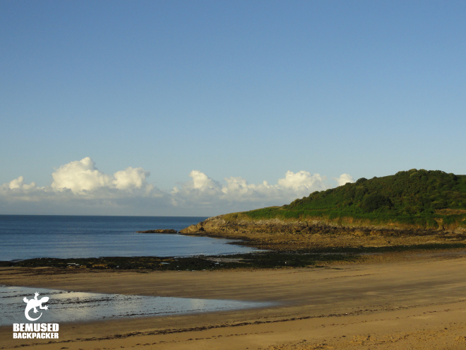 Beach and coastline in Swansea and Gower coast, Wales