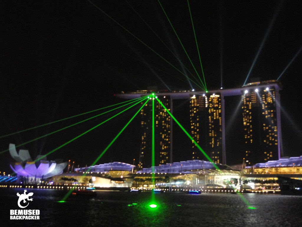 Singapore Light Show at the Marina Bay Sands