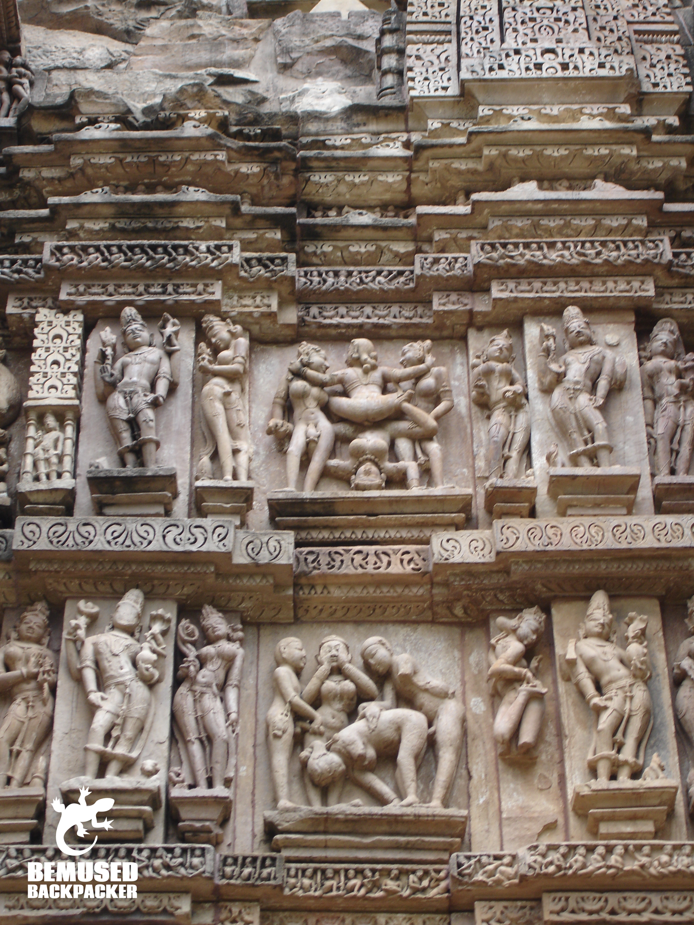 Kajuraho India temple sculptures