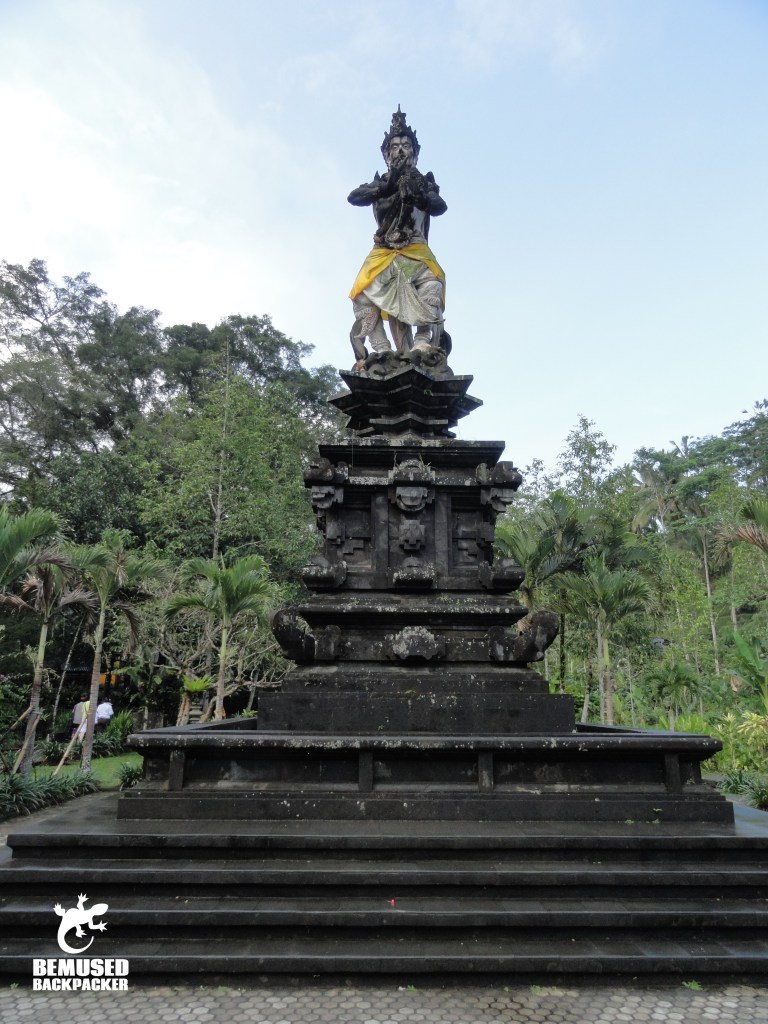 A decorated stone statue in Bali