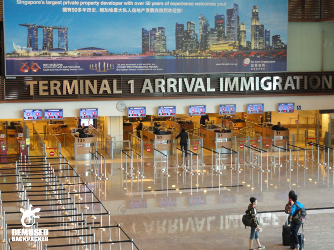 Singapore Changi airport arrivals
