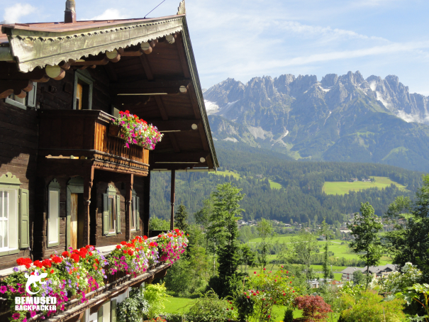 Mountain hut in Austria during Alpine Sports Week