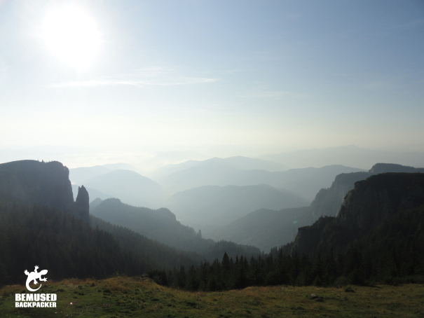 Mountain hiking at Ceahlau National Park Romania