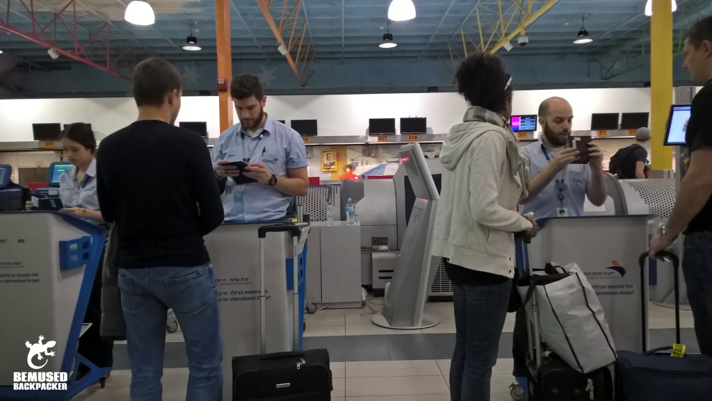 Security questions at Ben Gurion airport Israel