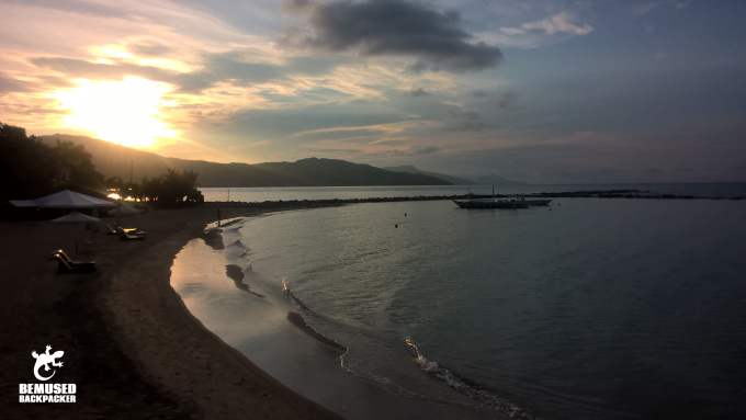 Philippine Islands beach at sunrise