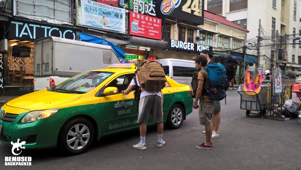 Taxi mafia Khao San Road Thailand