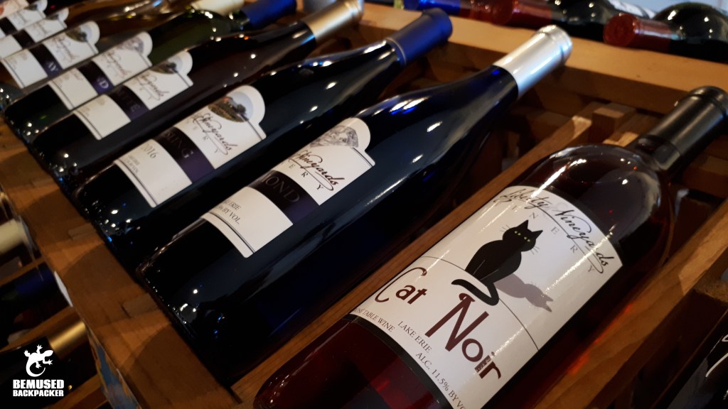 Wine cellar at a Finger Lakes New York winery