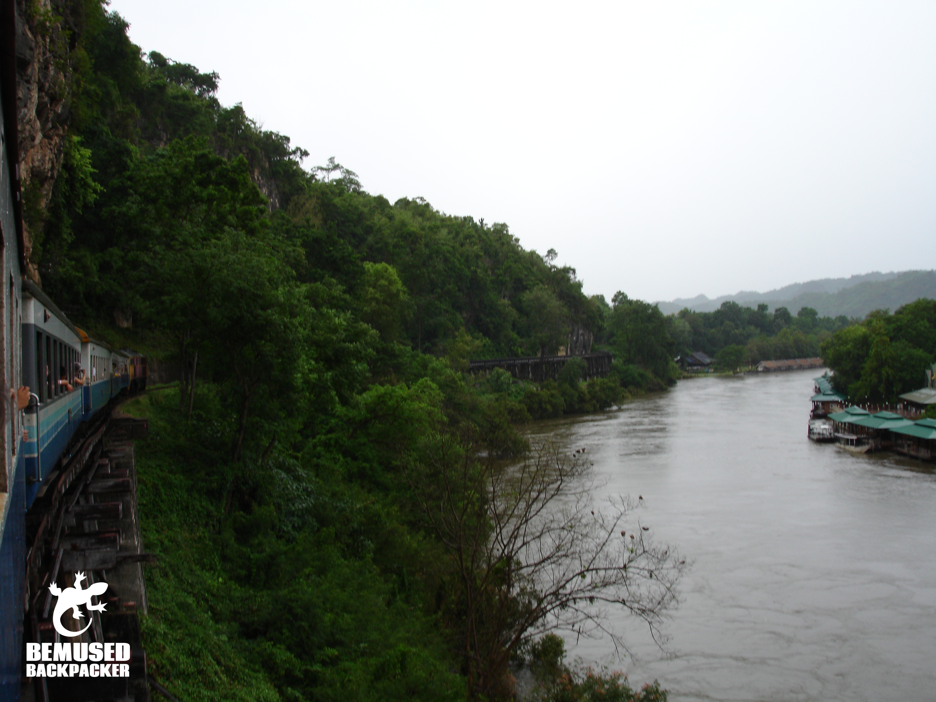 Death Railway on the Bridge Over The River Kwai in Thailand