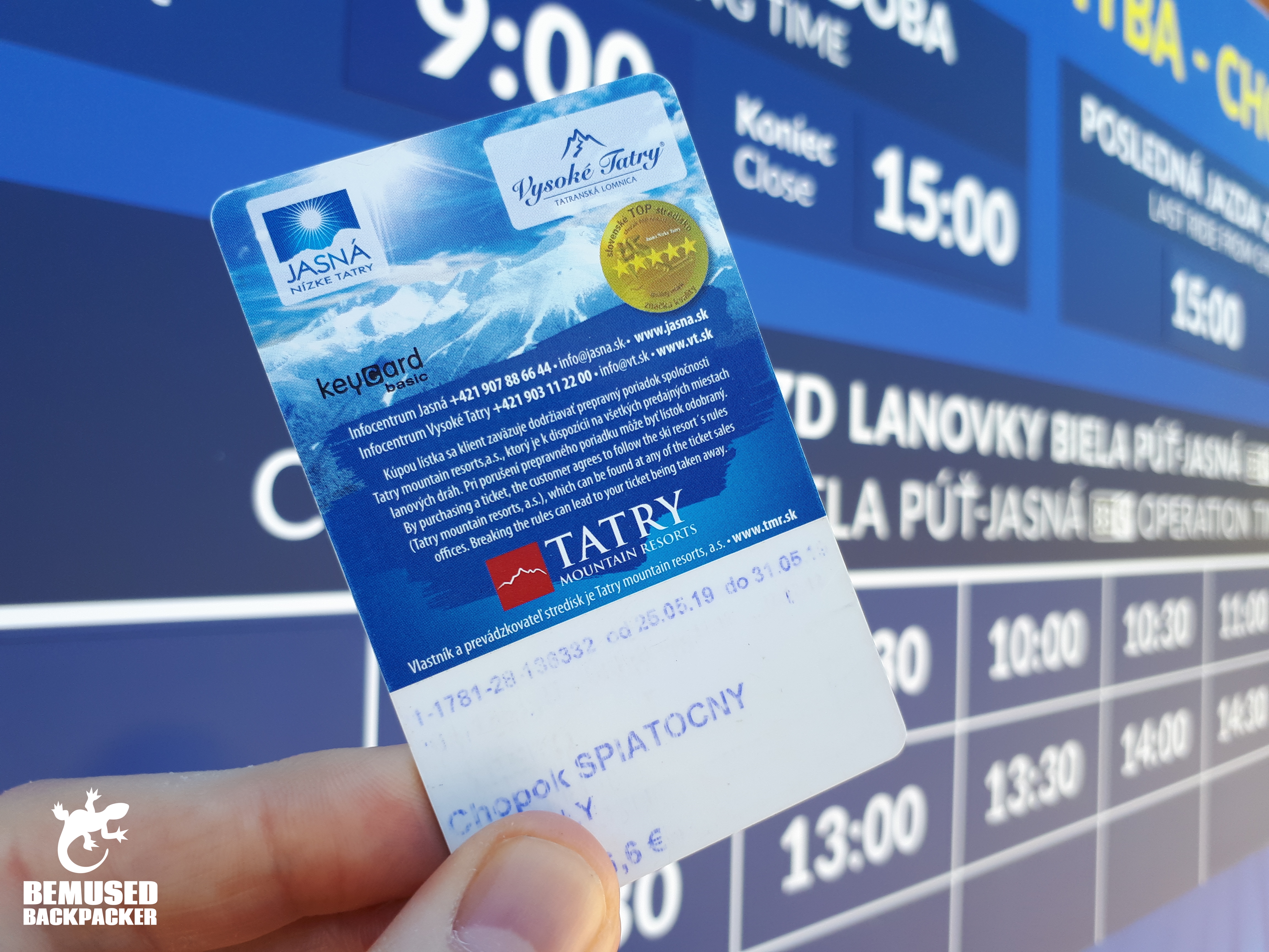 Jasna ski resort pass Slovakia