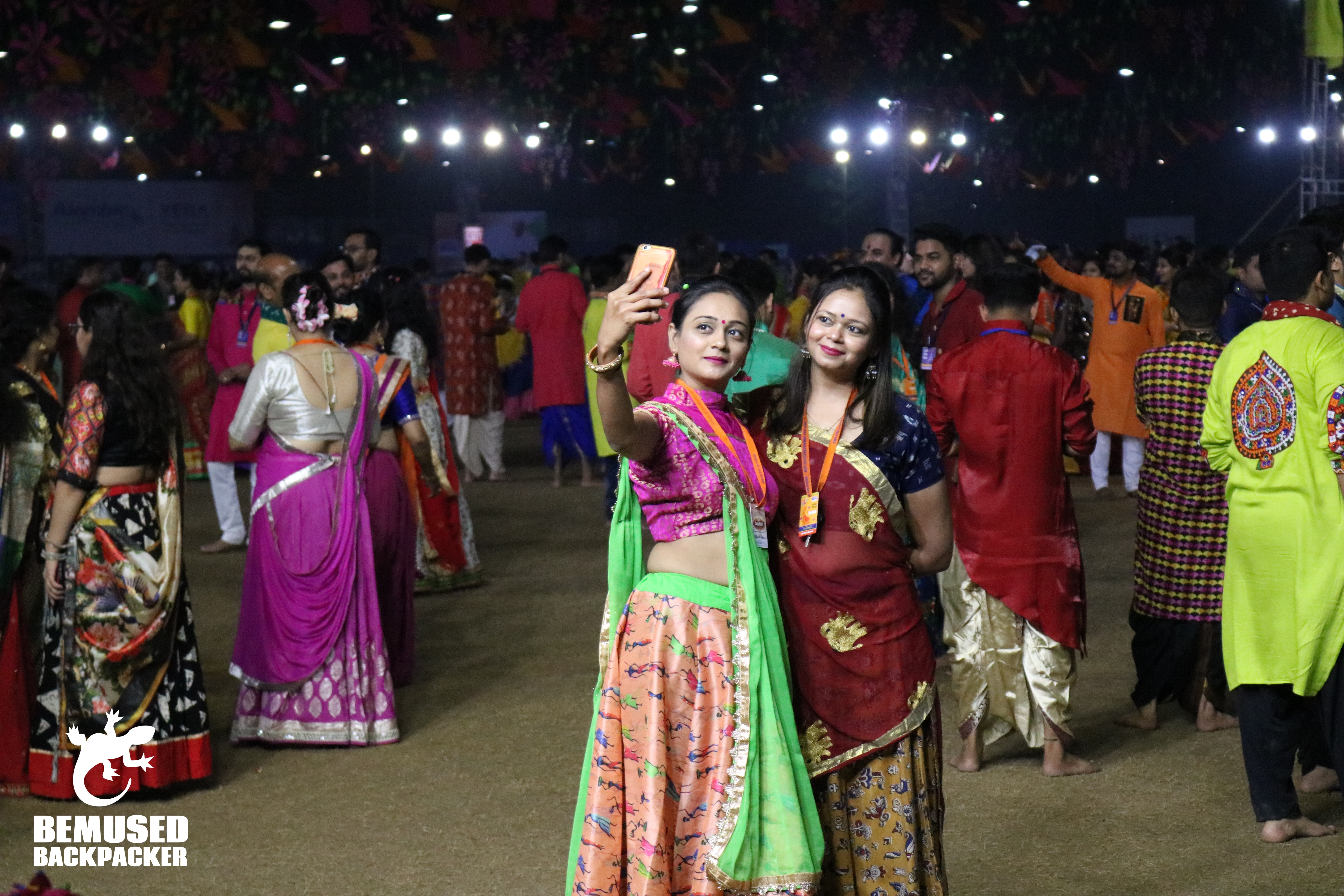 India Gujurat Navratri young girl selfie