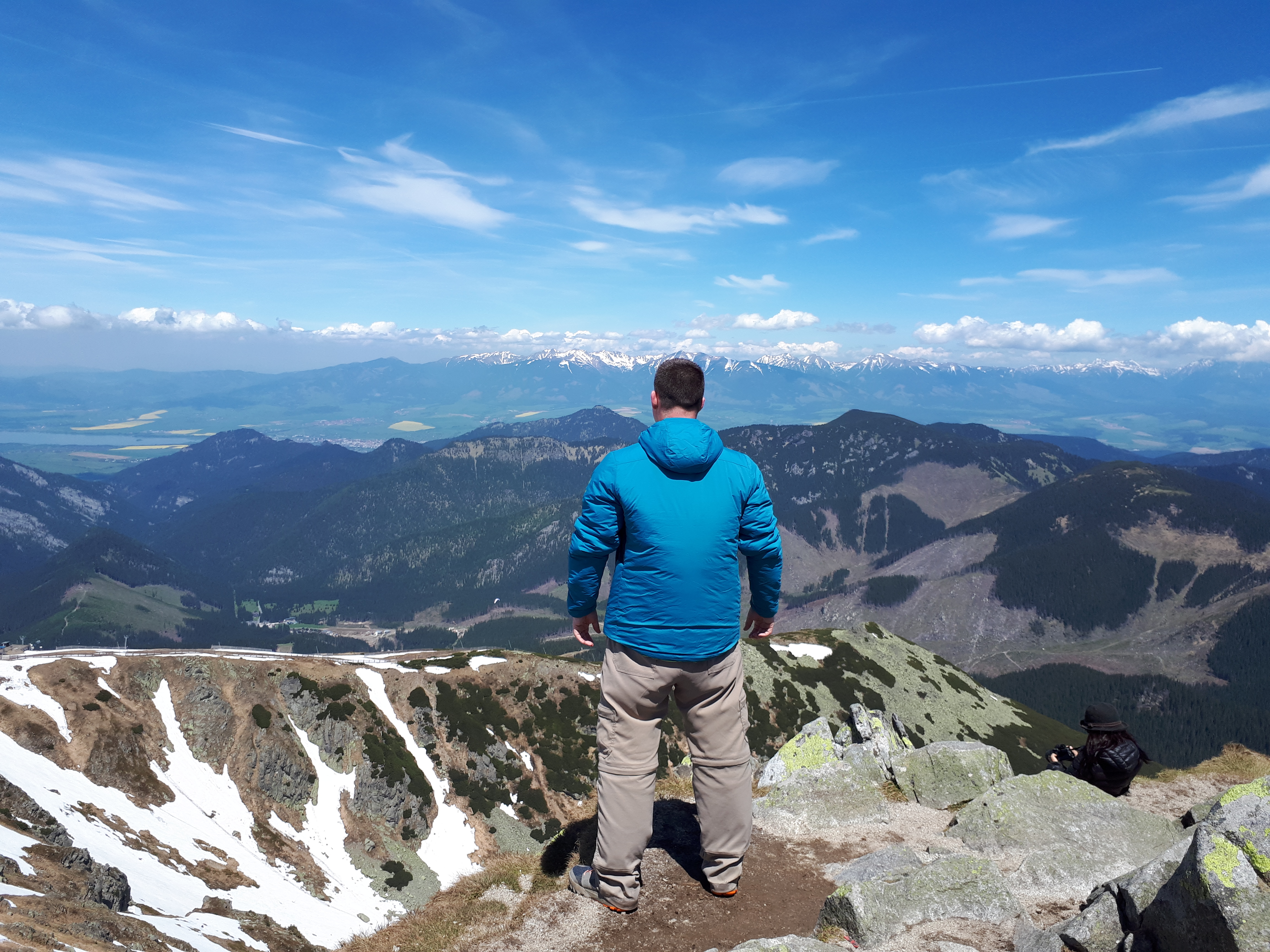 Michael Huxley mountain climbing in Slovakia